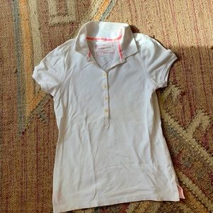Target Mossimo Supply Co shrunken white polo